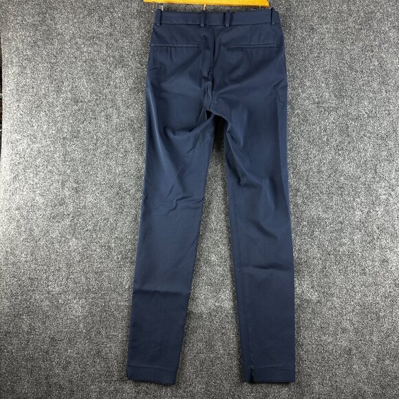 Theory Pants Mens 30 Blue Stretch Dress Flat Front Pockets Straight Leg - Picture 6 of 7